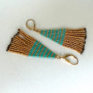 Loane émeraude et or