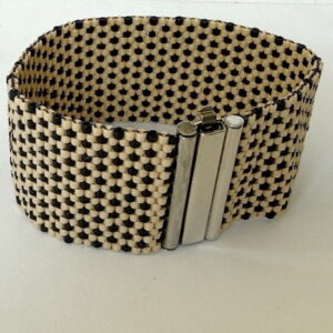 Damier caramel et noir