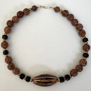 Céramique corne noire et palmier